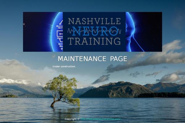 Site using Maintenance Page plugin
