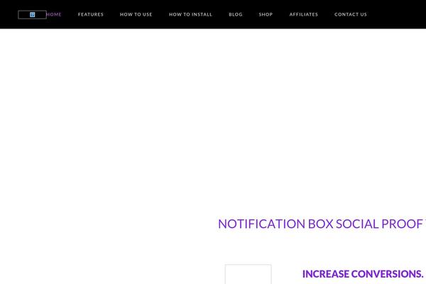 Site using Notification-box-newsletter plugin