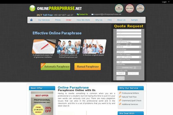 Site using Paraphrazer plugin