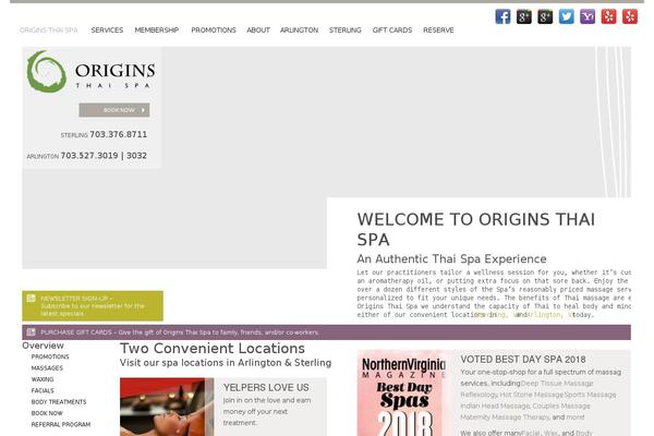 Site using Orgins-thai-spa-plugin plugin