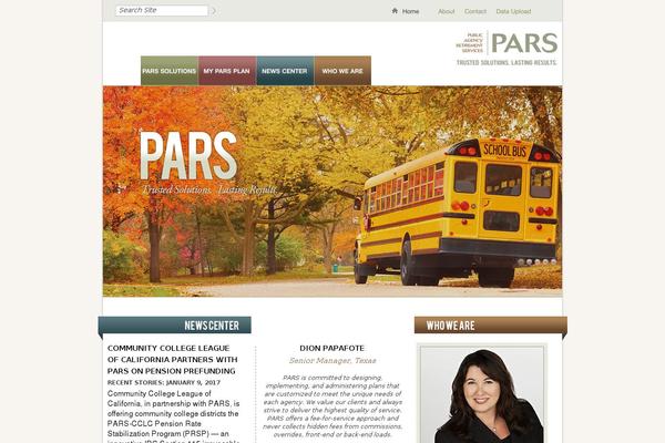 Site using Pars plugin