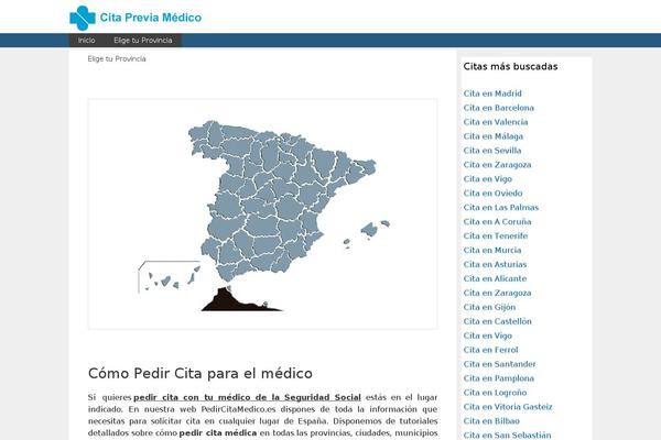 Site using WP Mapa Politico España plugin