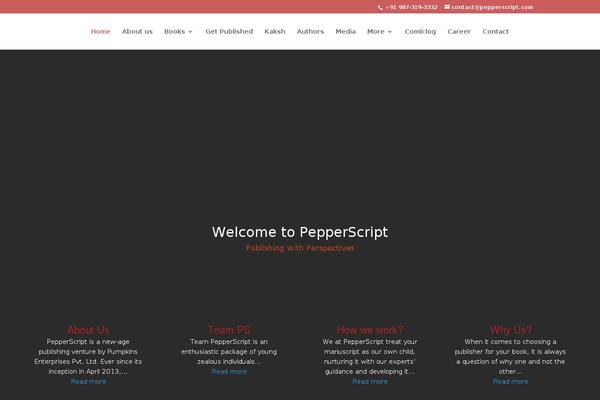 Site using Easy Portfolio plugin