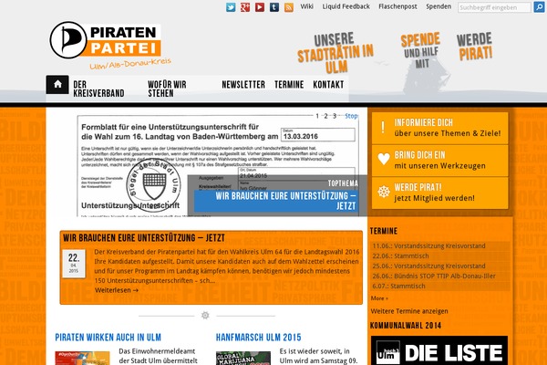 Site using Pirate-Crew-piratenbw plugin