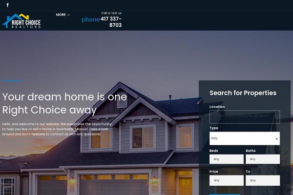 Site using Cherry-real-estate plugin