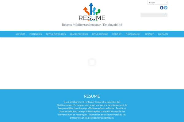 Site using Resume-press-review plugin