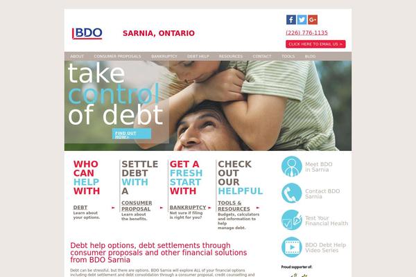 Site using BDO-debt-calculator plugin