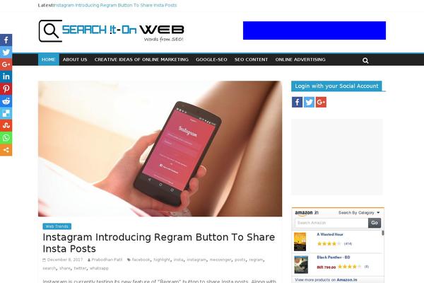 Site using Social Share Boost plugin