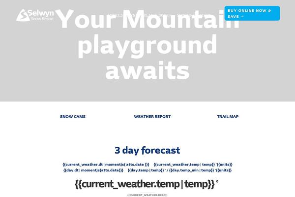 Site using Simple Weather plugin