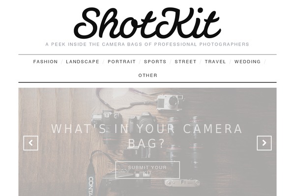 Site using Shotkit-2019 plugin