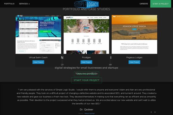 Site using Go_portfolio plugin