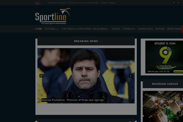 Site using Football Live Scores plugin
