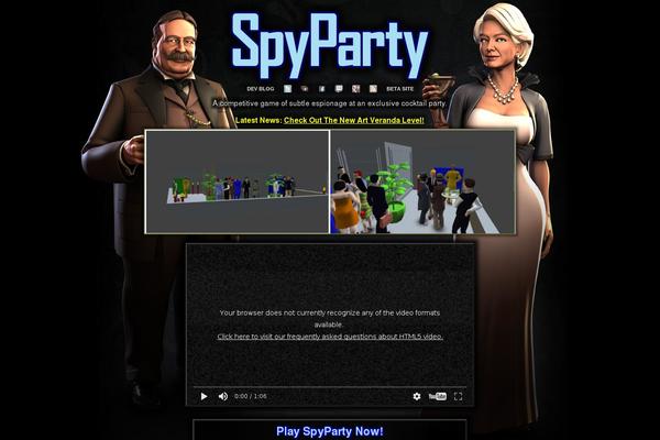 Site using Spyparty-beta plugin