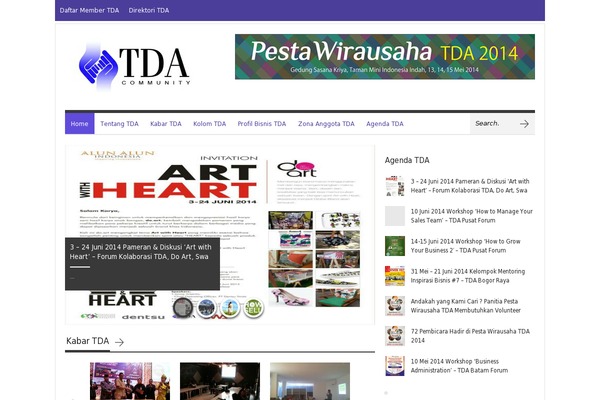 Site using Latest-tda-events plugin
