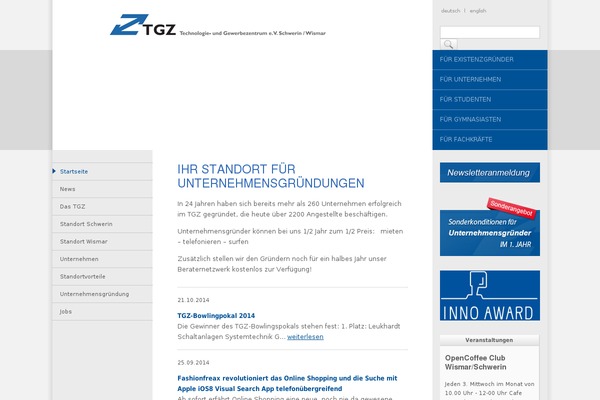 Site using Tgz-newsletter-sign-on plugin
