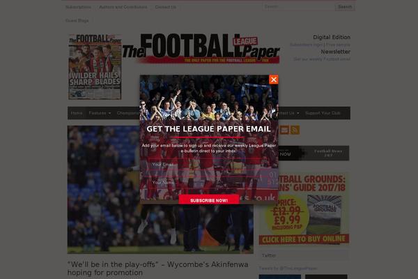 Site using Neon-football-paper-management plugin