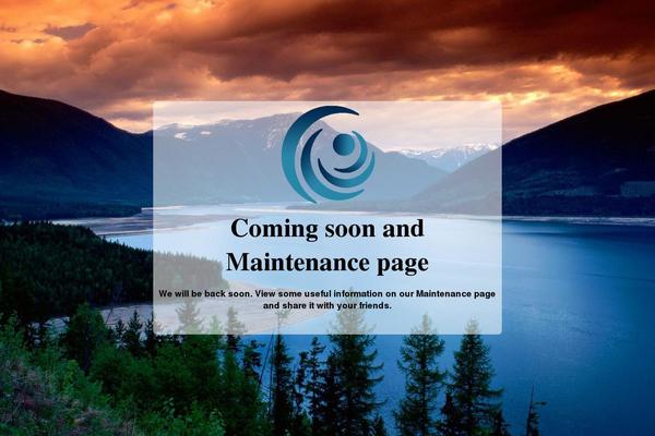 Site using Cmp-coming-soon-maintenance plugin