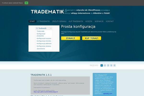 Site using Tradematik plugin