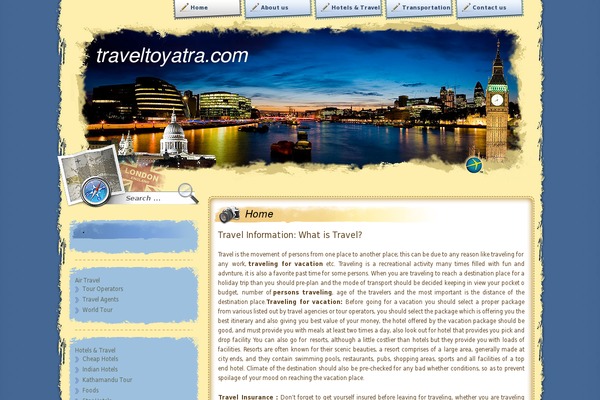 Site using Travellerpress plugin