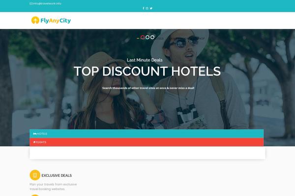 Site using Travelpayouts: Flights & Hotels Travel Search plugin
