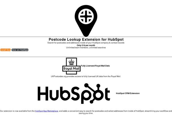 Site using Postcodes4u-address-finder plugin