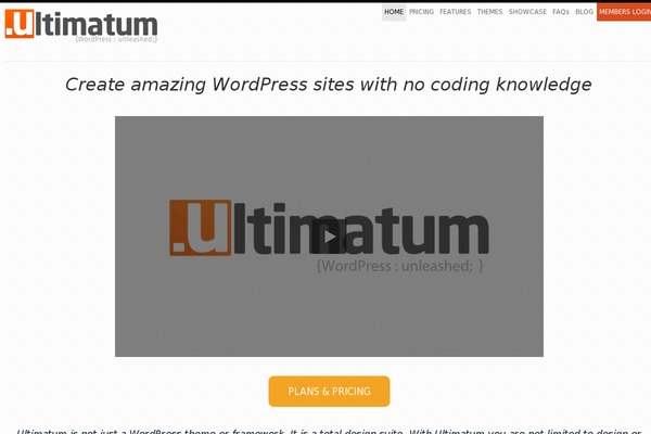Site using Ultimatum-social-share plugin