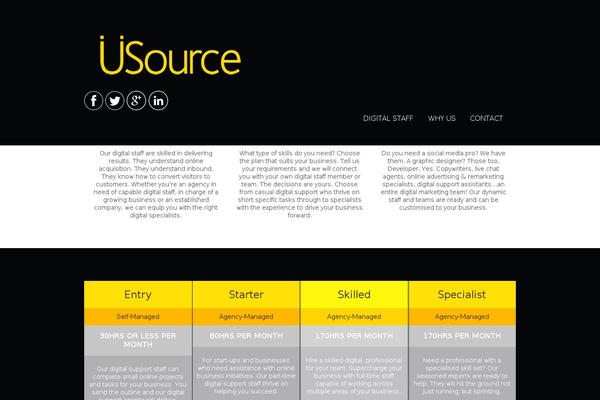 Site using Usquare plugin