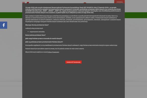 Site using Zk_polityka_ciastek plugin