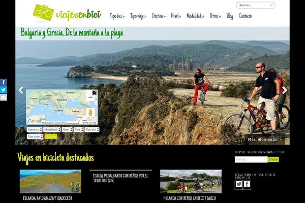 Site using VIA_viajesenbici plugin