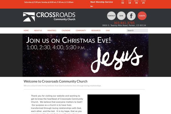 Site using Crossroads-newsletter-ministry-selector plugin