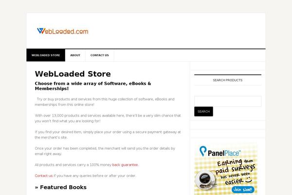 Site using Clickbank-storefronts plugin