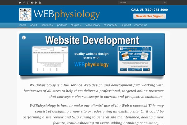 Site using Webphysiology-share plugin