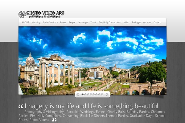Site using Image slider with description plugin