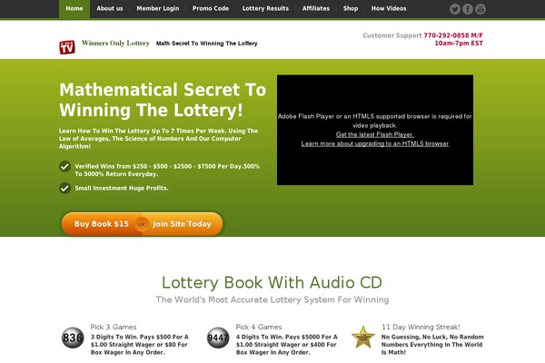 Site using Xml-lottery-results plugin