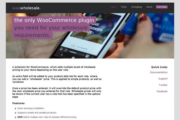 Site using Woo-wholesale-order-form plugin