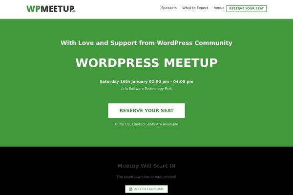 Site using WordPress Countdown Timer plugin