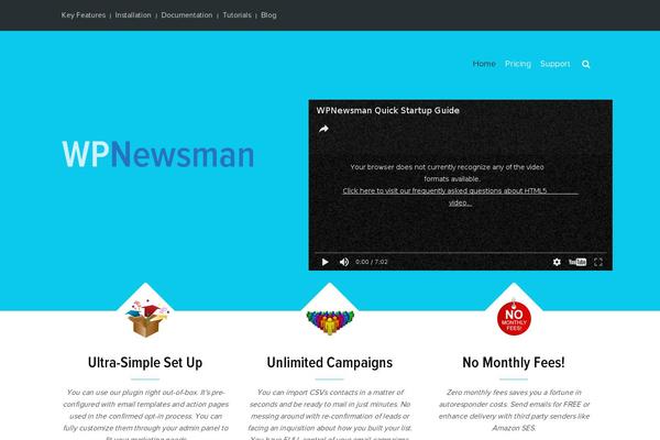 Site using WPNewsman Lite plugin