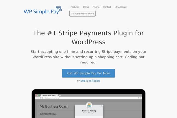 Site using Wp-simple-pay-pro-3 plugin