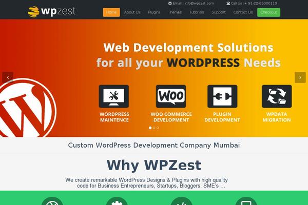 Site using Easy-menu-manager-wpzest plugin